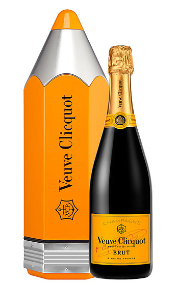 Veuve Clicquot Yellow Label con estuche Pencil Colorama