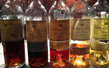 Distintas añadas de Château d'Yquem  