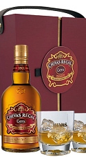 Estuche Chivas Regal Extra 70 cl. + 2 vasos